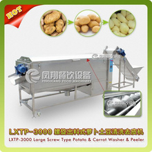 Large Type Spiral Vegetable Washer&Peeler, Potato Washing, Peeling Machine Lxtp-3000